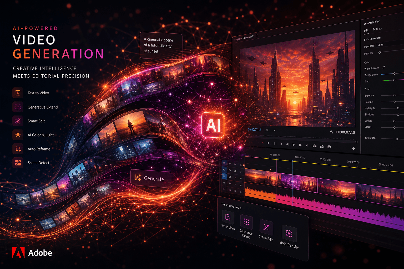 Adobe MAX 2024: Firefly Video Model, Generative Extend, and the Future of AI-Powered Video Editing