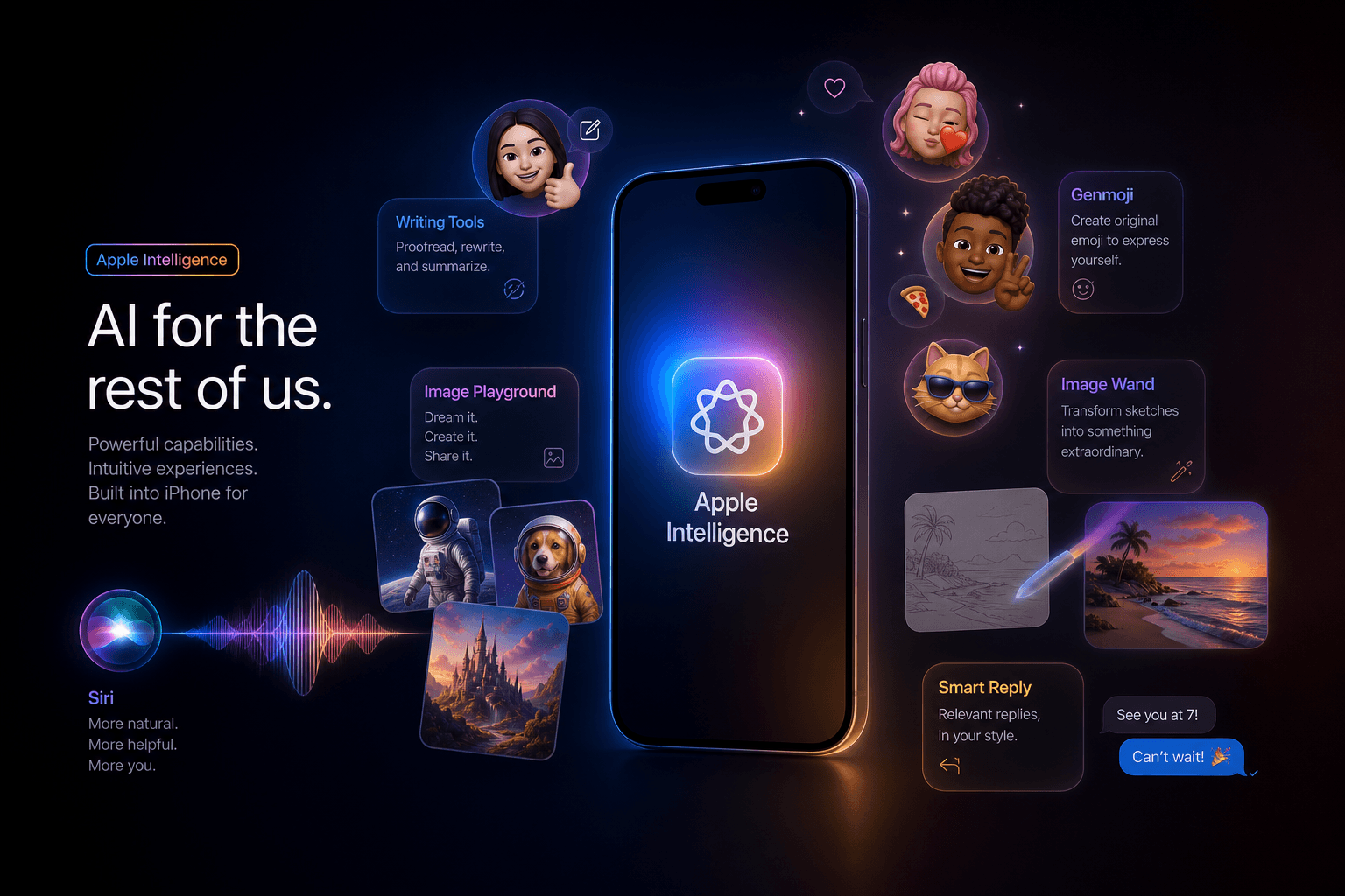 Apple iOS 18.2 Ships: Image Playground, Genmoji, ChatGPT-in-Siri Integration