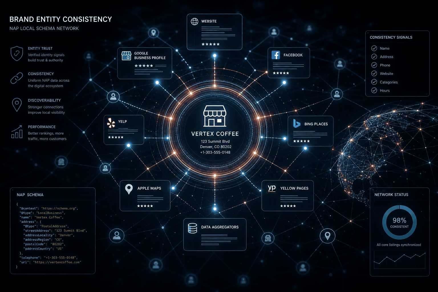 How Brand Consistency and NAP Schema Build Entity Authority for AI