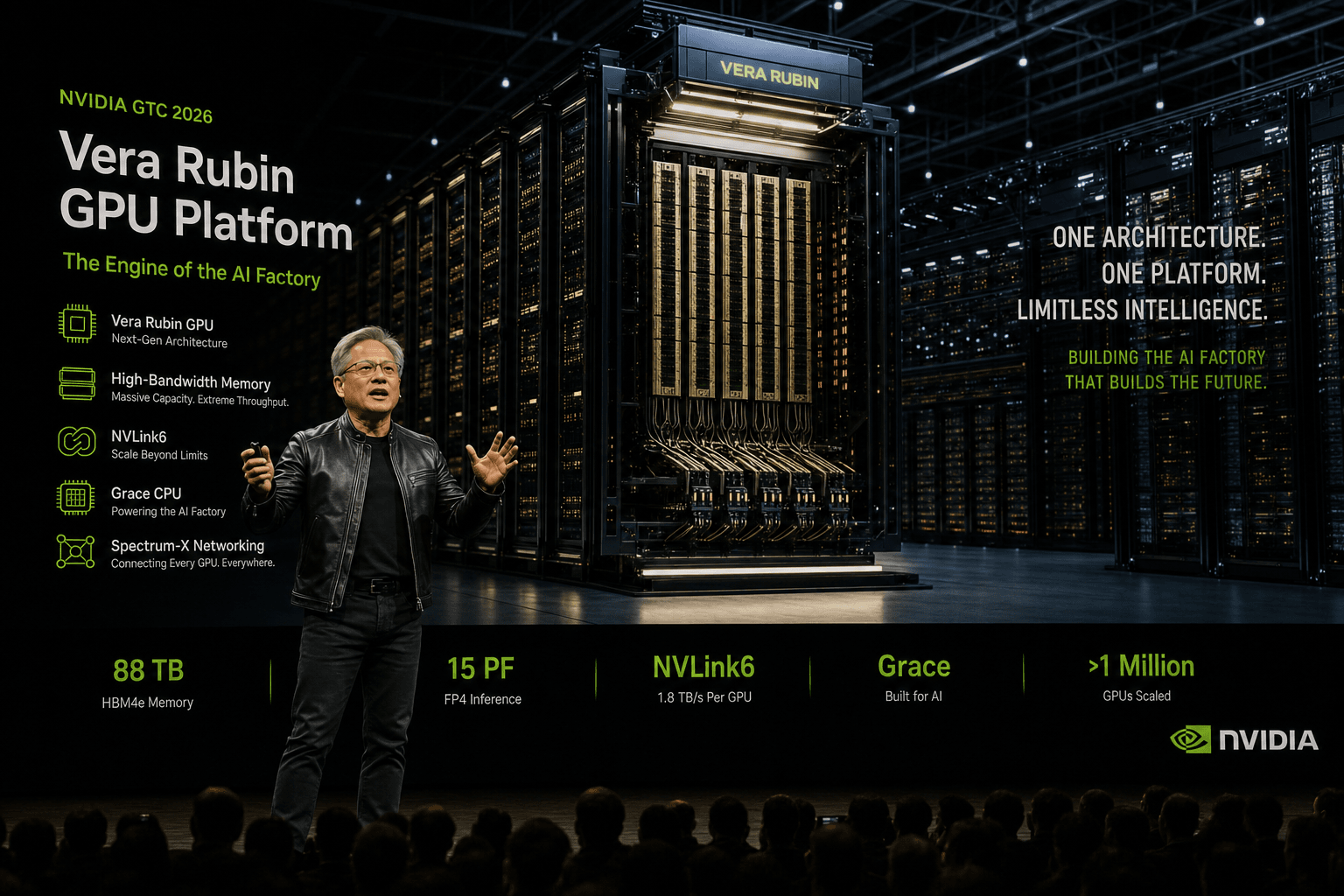 NVIDIA GTC 2026: Vera Rubin, $1T in Orders, and the AI Factory Era