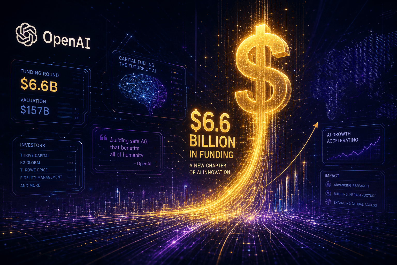 OpenAI Raises $6.6 Billion at $157B Valuation—The Largest VC Round in History