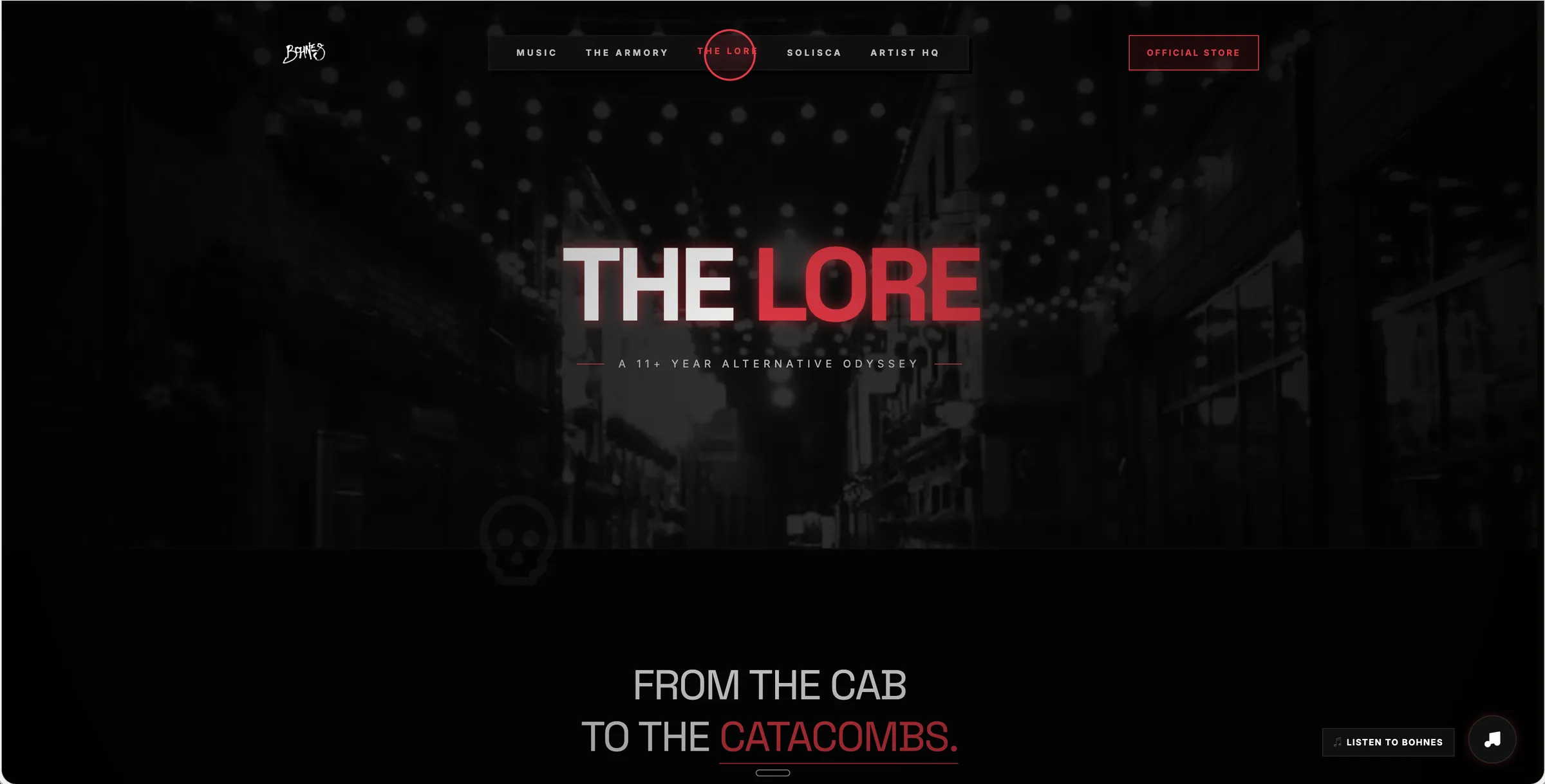 Bohnes lore page