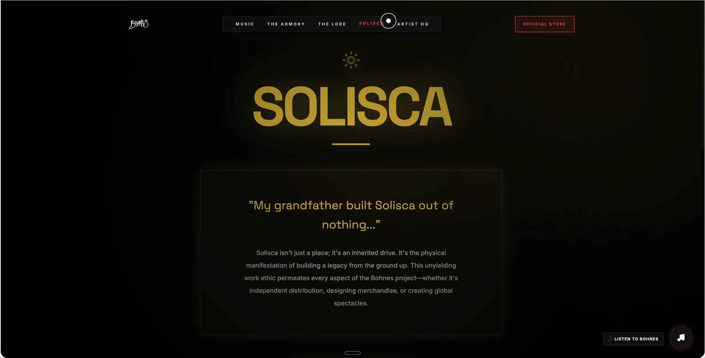 Bohnes solisca page