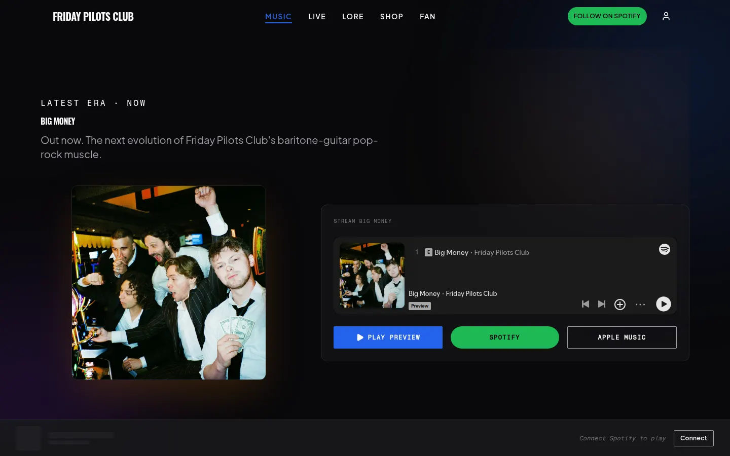 Friday Pilots Club music page