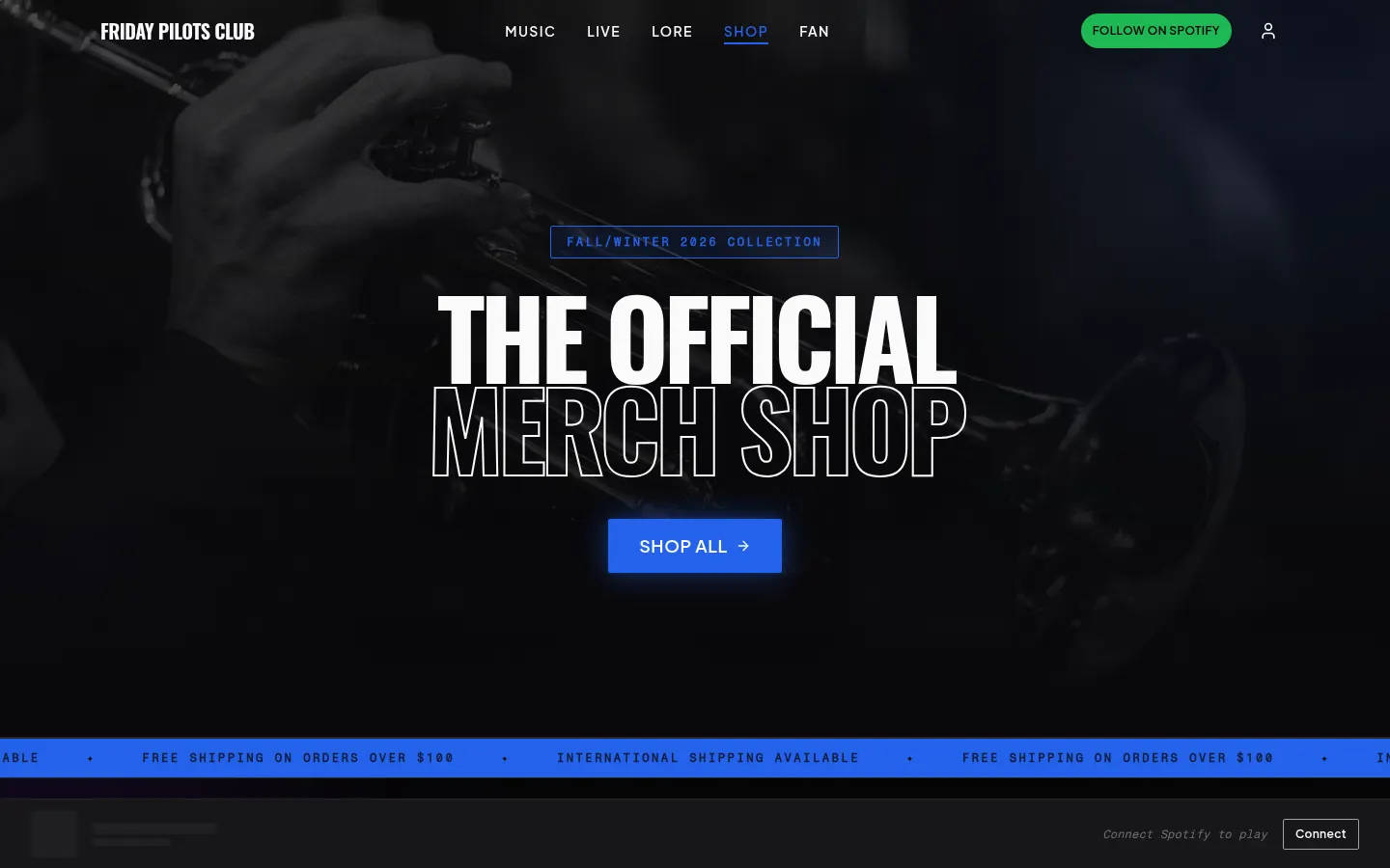 Friday Pilots Club shop page