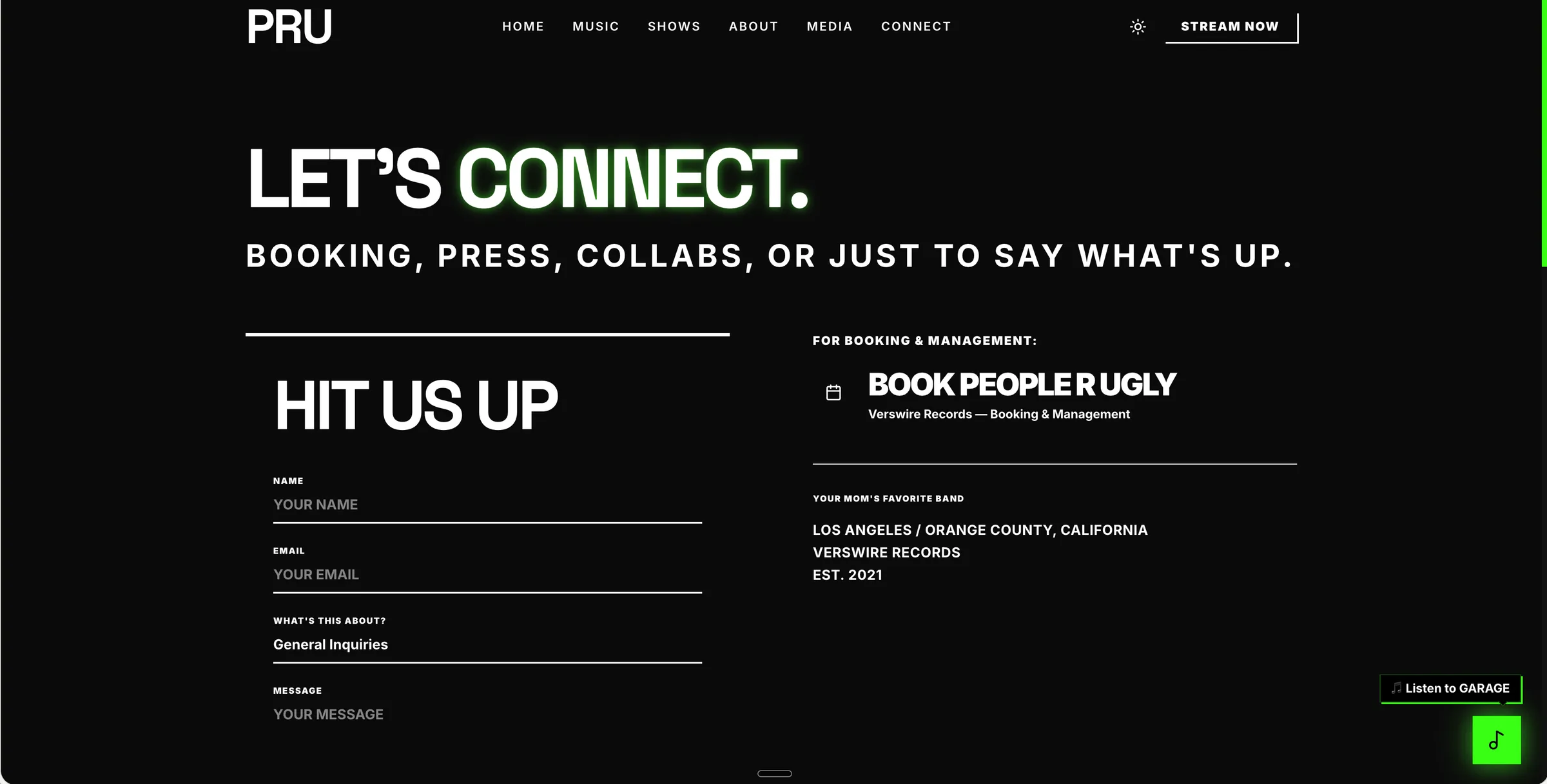 People R Ugly connect page