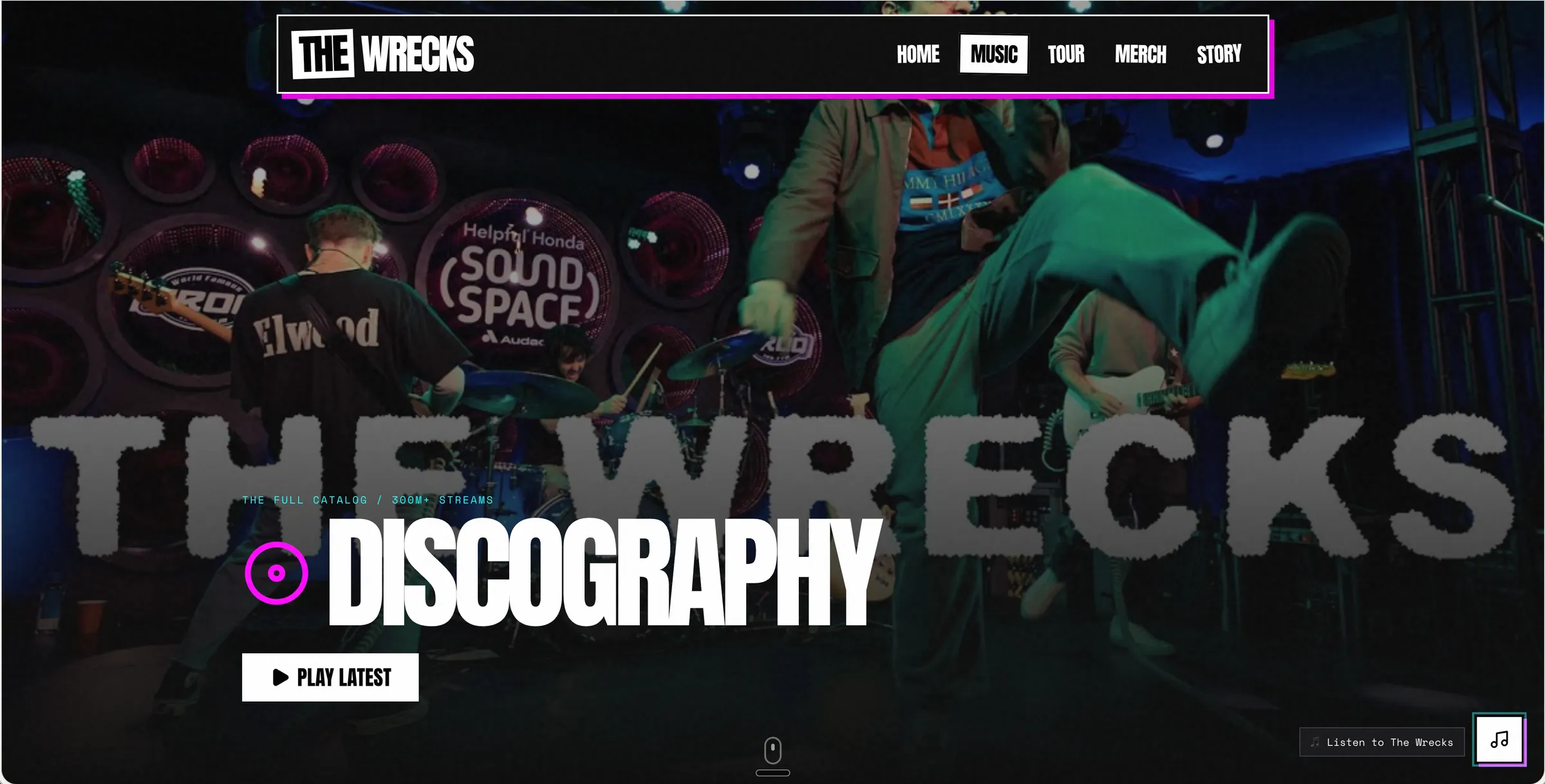 The Wrecks music page